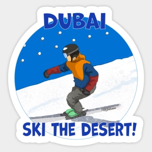 Ski The Desert, Dubai Sticker
